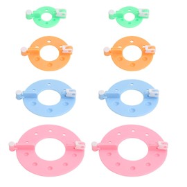 Molygar 16-Piece Pom Pom Maker Kit – 4 Sizes, DIY Craft Kit, Easy-to-Use Pom Pom Maker for Creative Arts and Crafts Projects