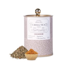 Japanese Chestnut Tea by CHILL TEA Tokyo (80g Loose Leaf)- Japanese Hojicha Loose Leaf Tea, Low Caffeine Japanese Tea, Flavoured Tea- Chestnut Flavour, Made in Japan