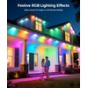 POOFZY Permanent Outdoor Lights for House, 150ft RGB+IC Smart Outdoor