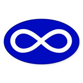 CafePress Infinity Symbol Oval Sticker Oval Car Bumper Sticker