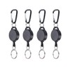 Retractable Badge Reels Retractable Keychain Extendable Badge Holder with Key