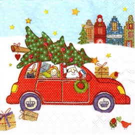 (2) Two Paper Lunch Napkins for Decoupage/Mixe