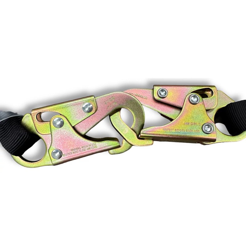 Jostein Cable Línea De Vida Dos Ganchos Amortiguador Contra Caídas