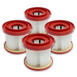 PUREBURG 49-90-1900 Replacement Filter Compatible with Milwaukee M18 2 Gallon 0880-20, M12 FUEL 1.6 Gallon 0960-20 & M18 FUEL PACKOUT 0970-20 Wet/Dry Vacuum,4-Pack HEPA