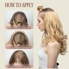 Hair Extensions Dirty Blonde Full Head Clip in Synthetic Wave