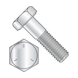 Newport Fasteners Hex Bolts, Grade 5 Zinc Plated, 5/8"-11 x 8 1/2" (Quantity: 5 pcs) Partially Threaded UNC Thread (Thread Size: 5/8") x (Length: 8 1/2")