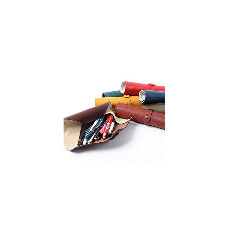 m+ Rotolo SUEDE Pencil Case, Roll-up Pen Case, Stylish, Business