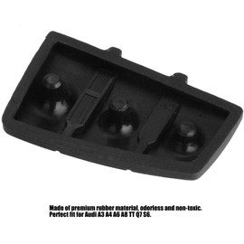 KIMISS Funda de la cubierta de la caja de la llave de goma inteligente Reemplazo de la llave Cubierta de entrada del coche remoto Fob Shell para A3 A4 A6 A8 TT Q7 S6