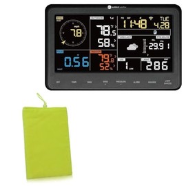 BoxWave Case Compatible with Ambient Weather Smart Weather Station (WS-2902C) - Velvet Pouch, Soft Velour Fabric Bag Sleeve with Drawstring - Olive Green