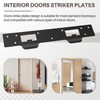 Double Hole Door Strike Plate, 5-1/2 in to 6 in