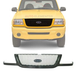 Grille Assembly Paintable Shell Black Insert For 2001-2003 Ford Ranger Direct Replacement 3L5Z8200BA