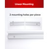 Shine Decor 3.3FT/1M Aluminum Track Channel Mounting Bracket, for 8x16mm