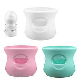 3 Pack Silicone Sleeves for Avent Natural Glass Baby Bottles, Anti Breakage Baby Bottle Holder, Compatible Baby Bottle, BPA Free (4 Ounces Three Colors)