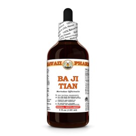 Ba Ji Tian (Morindae Officinalis) Dry Root Tincture, Made in Hawaii, All Natural, Vegan, Pure Liquid Extract - 4 fl.oz