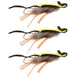 Mouse Fly Fishing Flies by Colorado Fly Supply - No-Miss Mouse- Hand Tied Flies - Fly Fishing Gifts - 3-Pack of Fly Fishing Lures - Mouse and Mice Fishing Lures - Mouse Fly Pattern for Fly Fishing