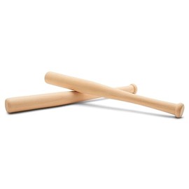 Wood Baseball bat 12 Inch Pack of 10 Unfinished Mini Wood Baseball Bat, Small Bat, Party Decor, Bedroom, Crafts, by Woodpeckers