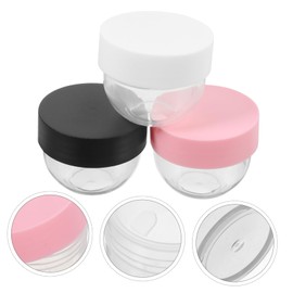 Vaguelly 1set Empty Refillable Cream Jars Travel Lotion Dispenser Cosmetic Sample Containers for Face Cream Makeup Remover and Lotion Storage Lightweight and Durable Design 8pcs