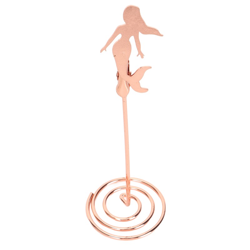 10pcs Table Number Holder Spiral Base Mermaid Shaped Wedding Table