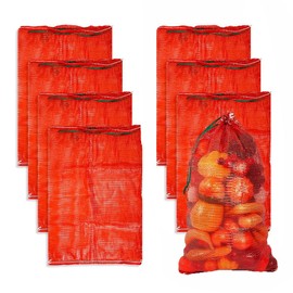 Onion Storage Bags Produce Bags Carrots Potato Vegetables Mesh Bags,8Pcs Produce Storage Mesh Bags,Breathable Vegetable Storage Net Bags,Drawstring Reusable Vegetable Storage Net Bags Mesh Onion Bags