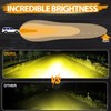 Yellow Fog Lights, Niking Auto 2Pcs 3 Inch 80W Amber