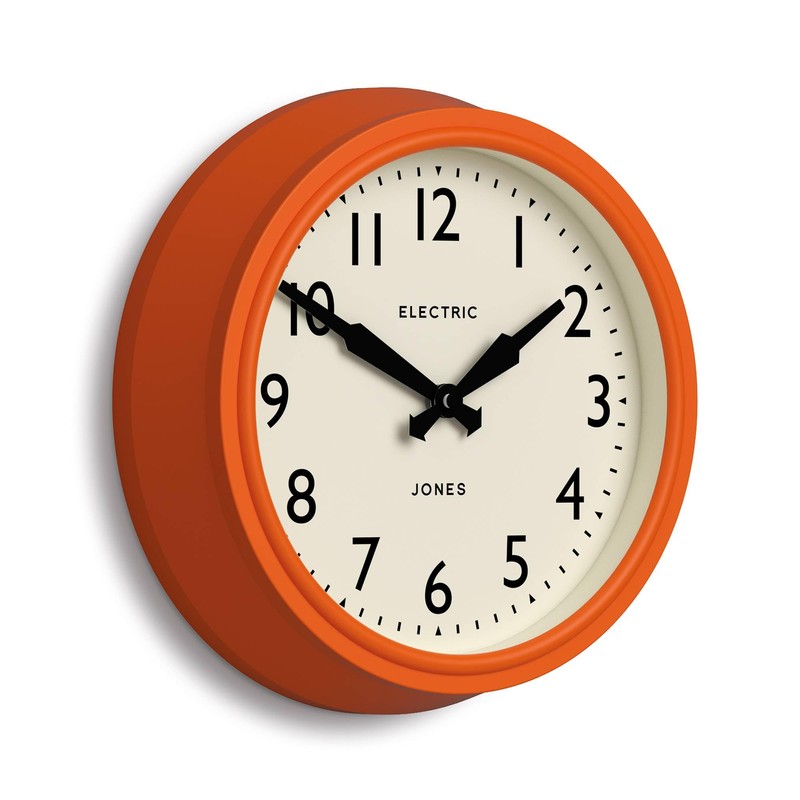 JONES CLOCKS® Telecom Wall Clock | Round Vintage Retro Clock