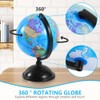 KISEER 8 Inch World Globe with Stand Rotating Earth Spinning