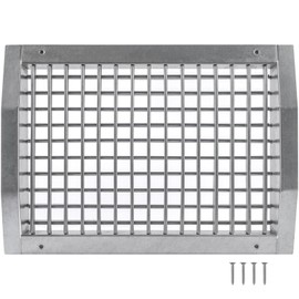 HVAC OV 13" x 9" Aluminum Supply/Exhaust Grille for a Round Spiral Duct - Grill Cover with Adjustable Louver Blades - Air HVAC Return Register for Home, Bathroom, Ceiling