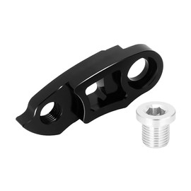 SeonFook Bicycle Tail Hook Derailleur Hanger Aluminum Alloy Derailleur Extension Bicycle Derailleur Extension 40T-50T Bike Rear Derailleur Hanger (Black)