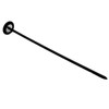 12-Inch Queen Square Reflex Hammer Tendon Patella Hammer with Point Large Head & Robust Handle (Black)