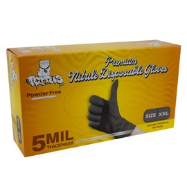 RVTUS Nitrile Gloves 5 Mil Disposable Gloves - Powder Free - Latex Free (100, XX-Large)