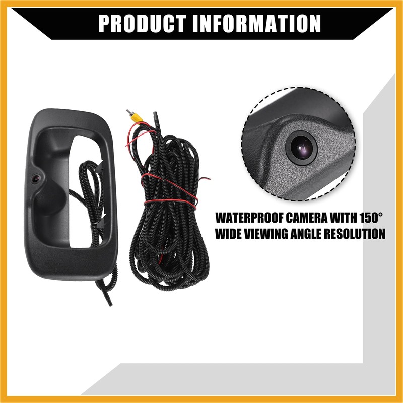 Partuto Backup Camera Tailgate Handle for Chevy Silverado 1999-2007 for