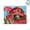 Melissa & Doug Busy Barn Shaped Jumbo Jigsaw Floor Puzzle
