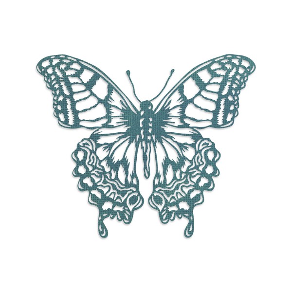 Sizzix Thinlits Die 665201 Perspective Butterfly by Tim Holtz. Compatible with Sizzix Big Shot Machine.