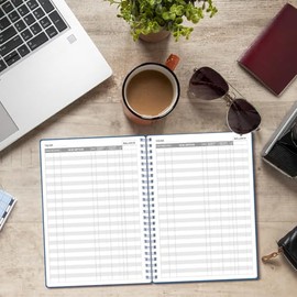 Registros de chequera personal - Registro de chequera A5 para chequera personal, libro de contabilidad de gastos para empresas personales y pequeñas, 