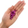 400 cuentas de acrílico metálico rosa mate de 10 mm