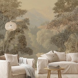 AFZEVEB-Tropical Jungle Peel and Stick Wallpaper Forest Walls Mural