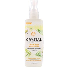 Crystal Essence Mineral Deodorant Spray, Chamomile & Green Tea 4 oz