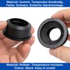 Siphon rubber sleeve, 2 pieces, made of rubber, NW 30/50,