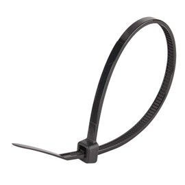 Superun Black Zip Ties 6 Inch, 40 Lbs Tensile Strength Wire Ties (Industrial Grade Cable Ties) Pack of 100