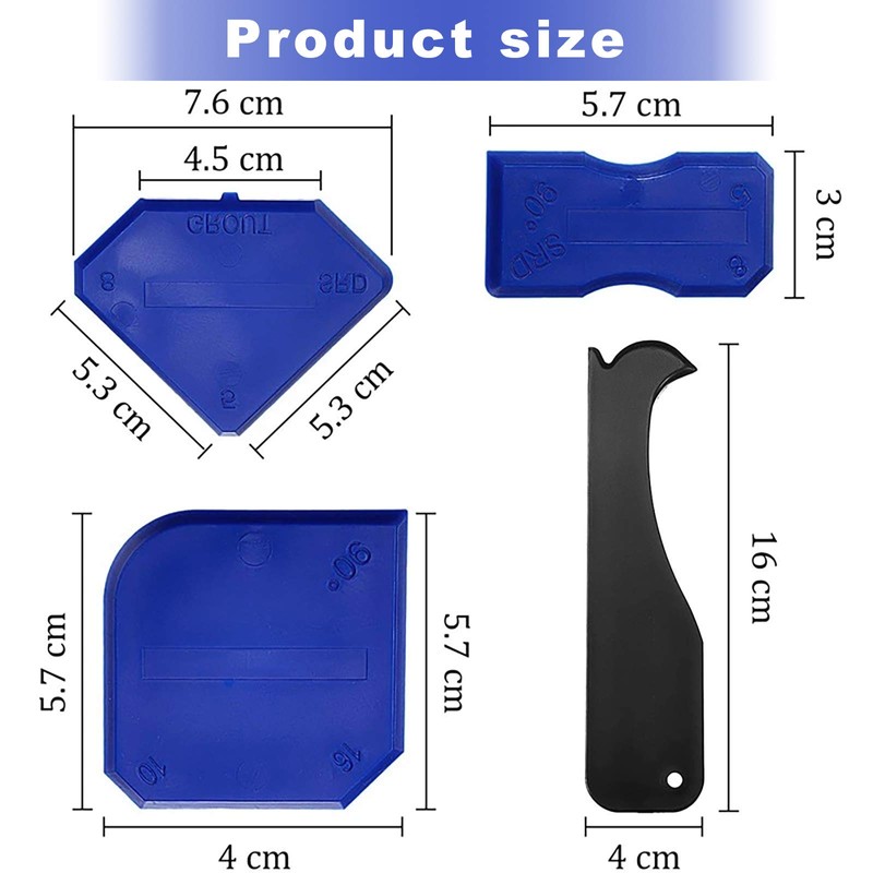 11Pcs Caulking Tools, 3 in 1 Silicone Caulking Finishing Tool