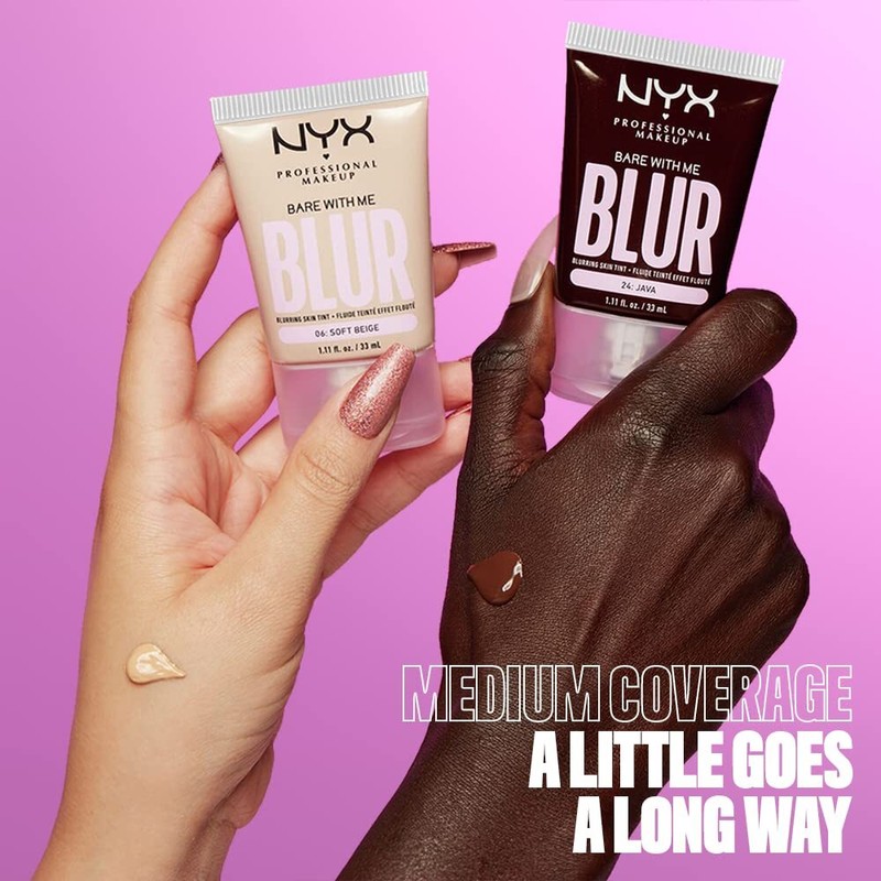 NYX Professional Makeup Bare with Me Blur Skin Tint Foundation,