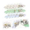 IWOWHERO 15Pcs Nail Charms with Pearls Rhinestones and Flower Studs
