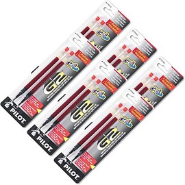 Pilot PIL77242 REFILL FOR G2 GEL, DR. GRIP GEL/LTD, EXECUGEL G6, Q7, FINE TIP, RED, 2/PACKFull Package Of:6 PK
