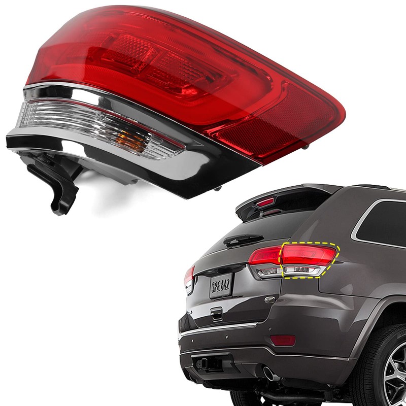 Huray Right Outer Tail Light for Jeep Grand Cherokee 2014-2021