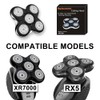 XR7000 Replacement Heads for Re-mington Head Shaver, 5 Rotary Blades
