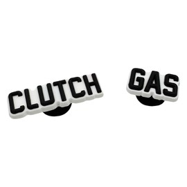 Boostnatics Clutch Gas Shoe Charms (Black Text)