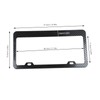 Universal License Plate Frames Composite Material License Plate Cover Locking
