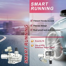15810-PAA-A01 Spool Valve VTEC Solenoid Valve Assembly Replacement Compatible with 1998 honda accord oil 2.3l 2002 honda 4Cyl Odyssey control with Timing Oil Pressure Switch and Gasket