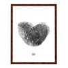 Deknut Burl Wood Photo Frame with Gold Inner Rim, Wood,