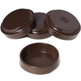4X Brown Castor Cups 50mm Large Chair/Sofa Furniture/Carpet/Floor Protectors Caster Feet